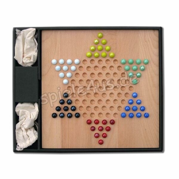 Halma Holzbrett 34 cm x 34 cm