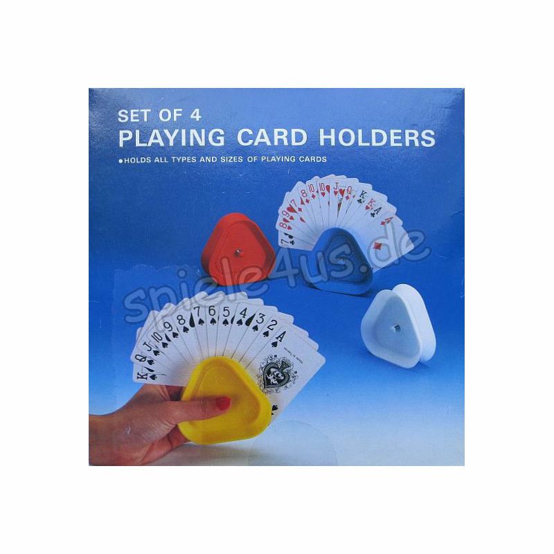 Set 4 Kartenhalter Spielkarten