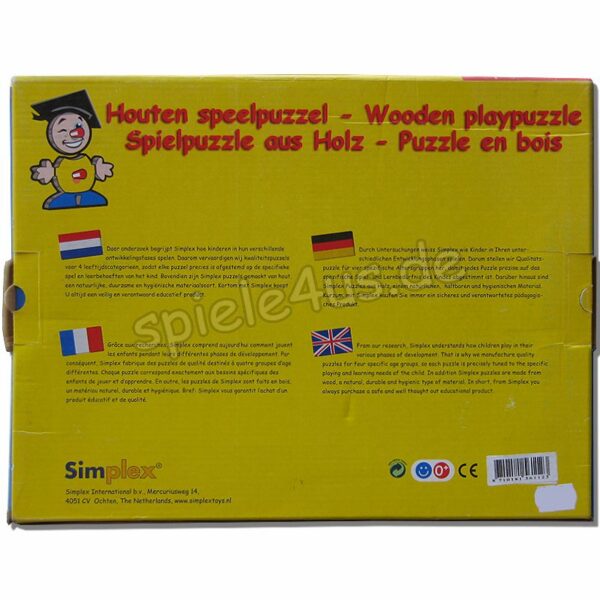 Spielpuzzle aus Holz Baustelle