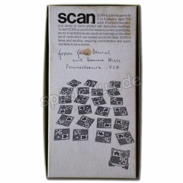 Scan Kartenspiel Split Second Matching Game