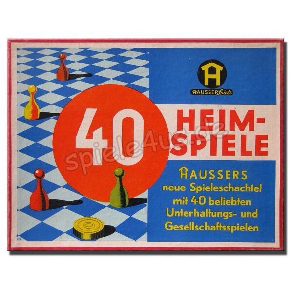 40 Heimspiele Haussers neue Spieleschachtel von 1965