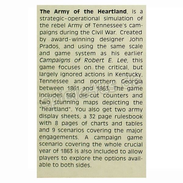 The Army of the Heartland ENGLISCH