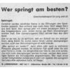 Wer springt am besten?