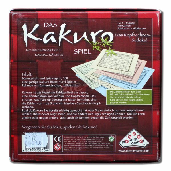 Das Kakuro Spiel