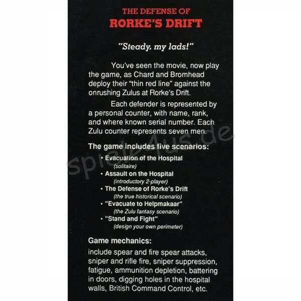 Defense of Rorke’s Drift ENGLISCH