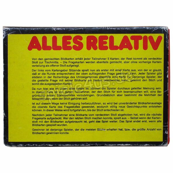 Alles relativ Kartenspiel