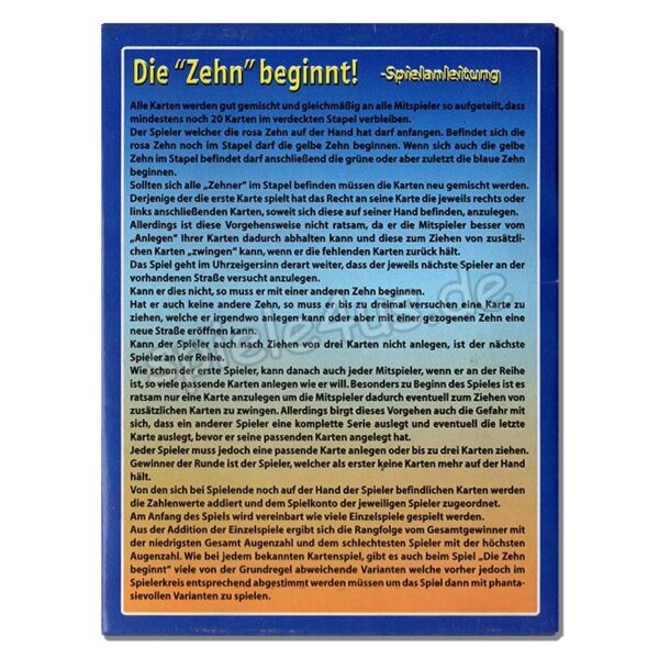 Die Zehn beginnt