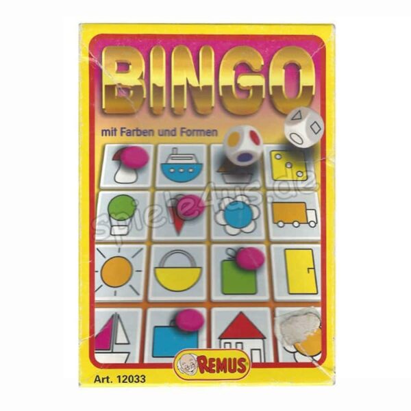 Bingo mit Farben und Formen