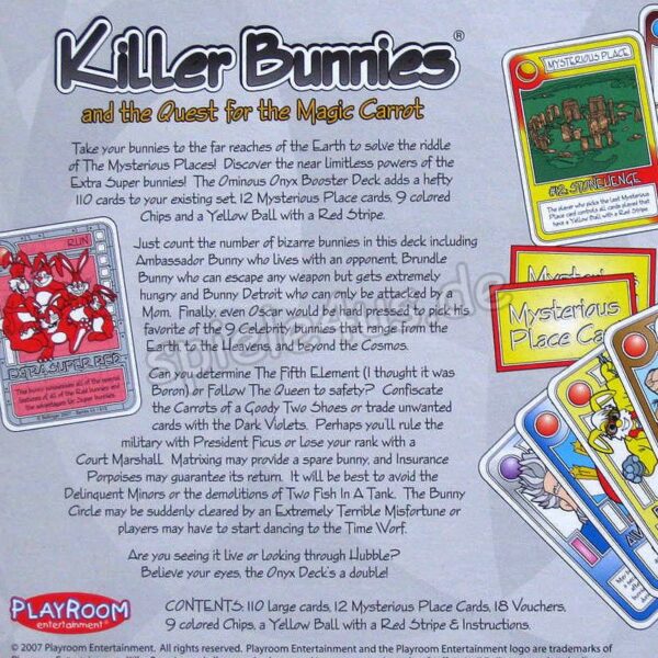 Killer Bunnies Ominous Onyx Booster