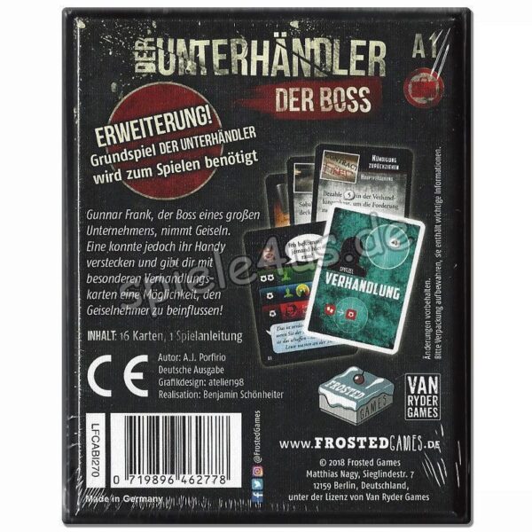 Der Unterhändler: Der Boss Erw.