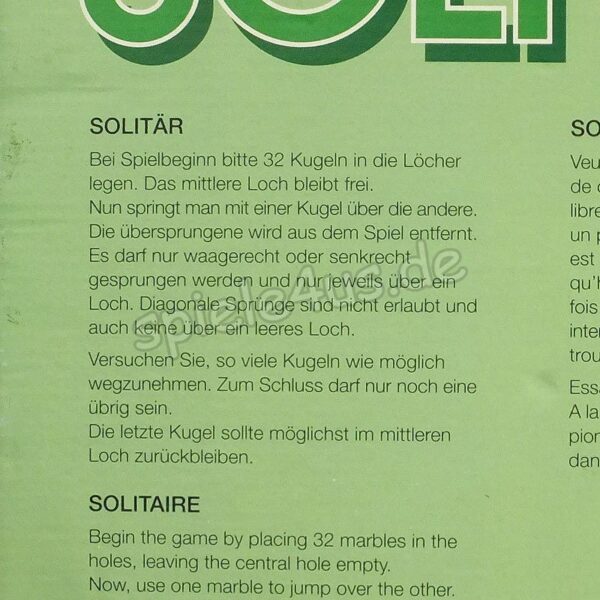 Solitär aus Glas