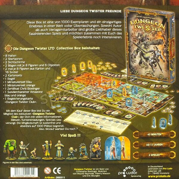 Dungeon Twister Pro Ludo Limited Collectors Box