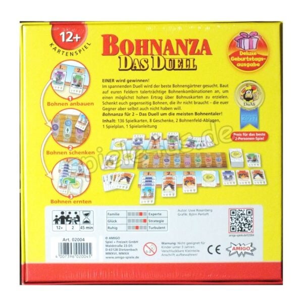 Bohnanza Das Duell Deluxe Geburtstagsausgabe