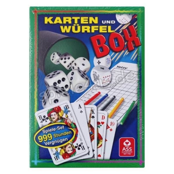 Karten und Würfelbox