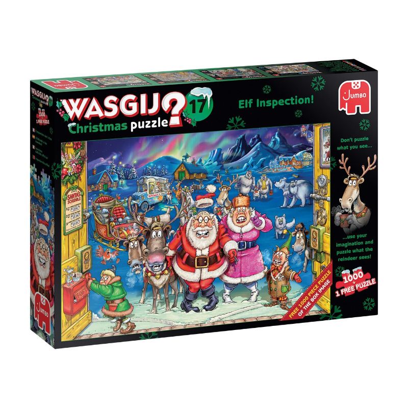 Wasgij Christmas 17: Elf Inspection 1000 Teile Puzzle JUM25003