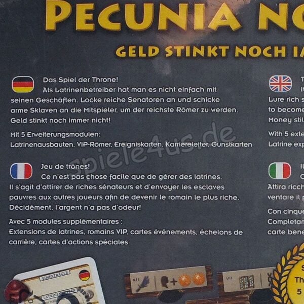 Pecunia non olet – Geld stinkt noch immer nicht