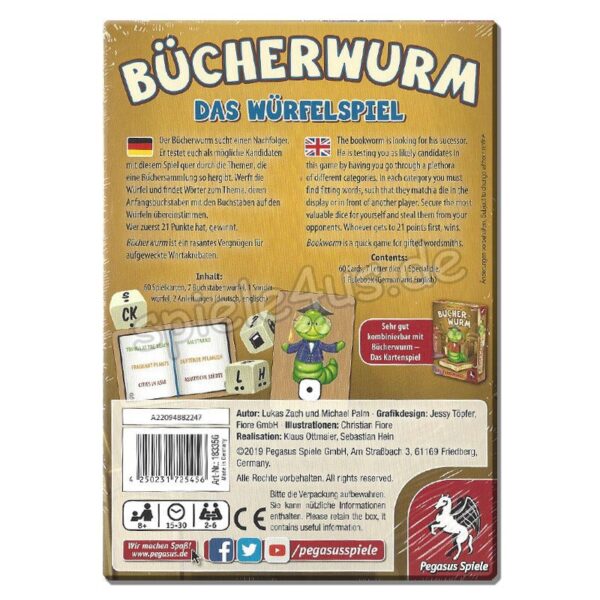 Bücherwurm – Das Würfelspiel