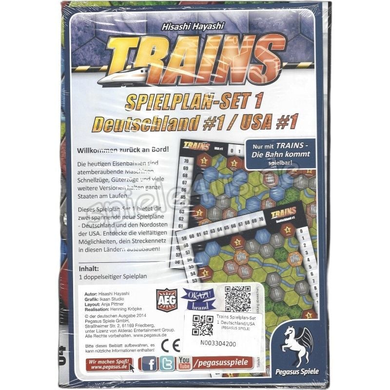 Trains Spielplan-Set 1 Deutschland/USA