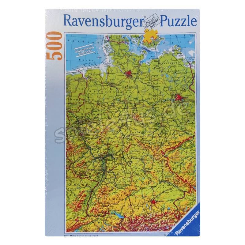 Deutschlandkarte 500 Teile Ravensburger Puzzle 14206