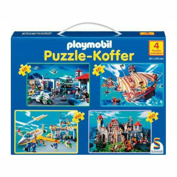 Playmobil Puzzlekoffer 2×60 Teile +  2×100 Teile