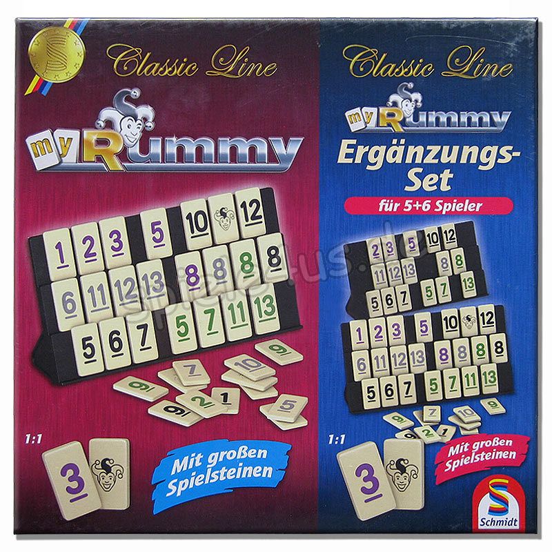 Rummy mit Ergänzungs-Set für 5+6 Spieler