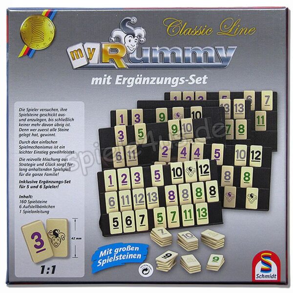 Rummy mit Ergänzungs-Set für 5+6 Spieler