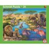 2er-Set Rahmenpuzzle Afrika und Nordpol 24+40 Teile