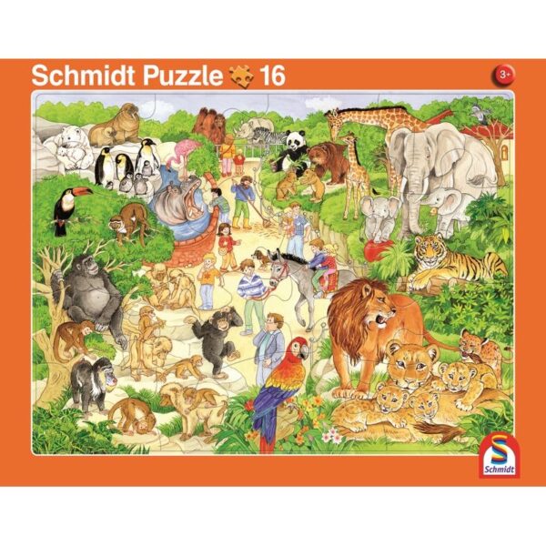 2er-Set Rahmenpuzzle Zoo und Bauernhof 16+24 Teile