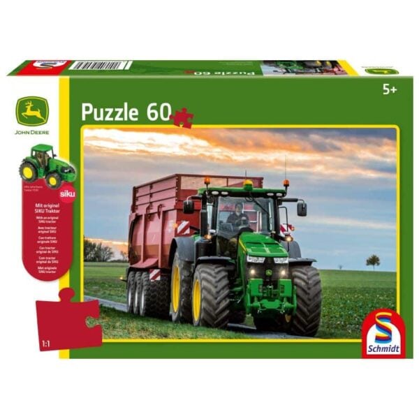 Traktor Puzzle 60 Teile + SIKU Traktor 56043