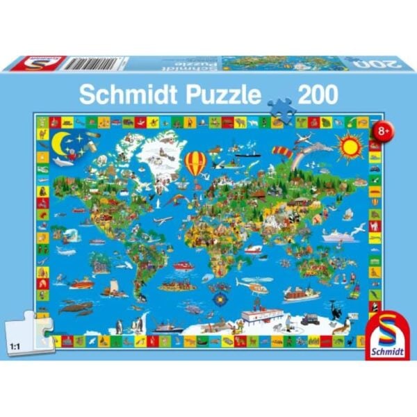 Deine bunte Erde 200 Teile Puzzle Schmidt 56188