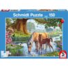 Pferde am Bach 150 Teile Puzzle Schmidt 56161