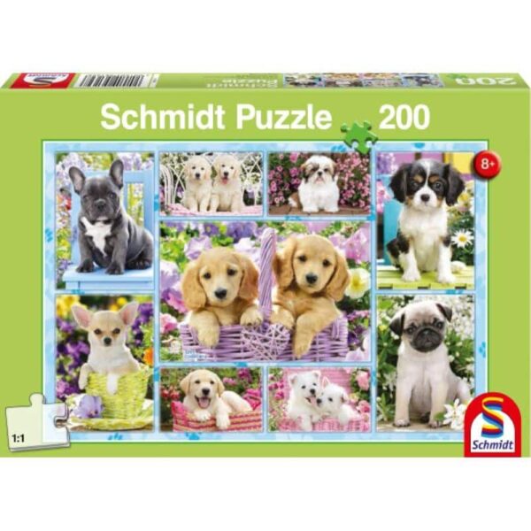 Welpen 200 Teile Puzzle Schmidt 56162