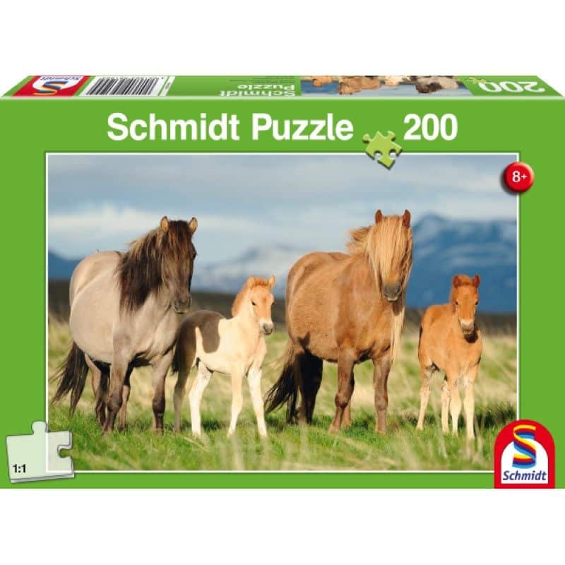Pferdefamilie 200 Teile Puzzle Schmidt 56199