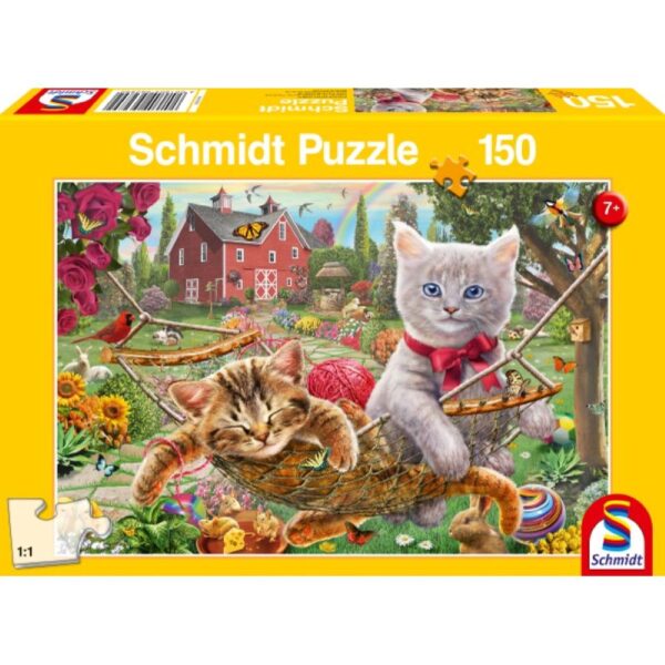Kätzchen im Garten 150 Teile Puzzle
