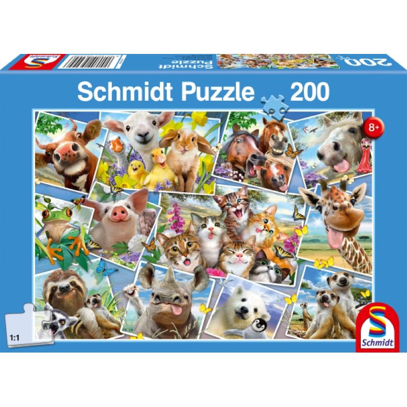 Tierische Selfies 200 Teile Puzzle Schmidt 56294