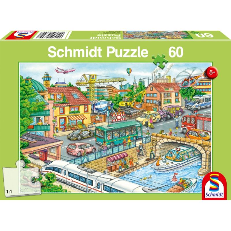 Fahrzeuge und Verkehr 60 Teile Puzzle Schmidt 56309