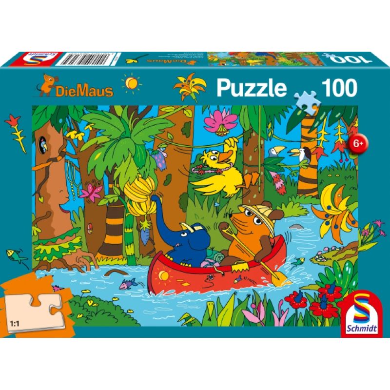 Die Maus Im Dschungel 100 Teile Puzzle 56313