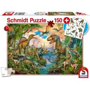 Wilde Dinos, 150 Teile Puzzle Schmidt 56332