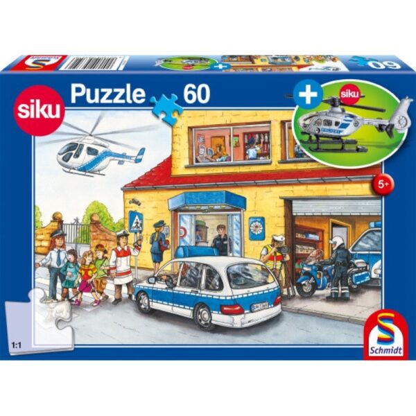 Polizeihubschrauber 60 Teile Puzzle Schmidt 56351