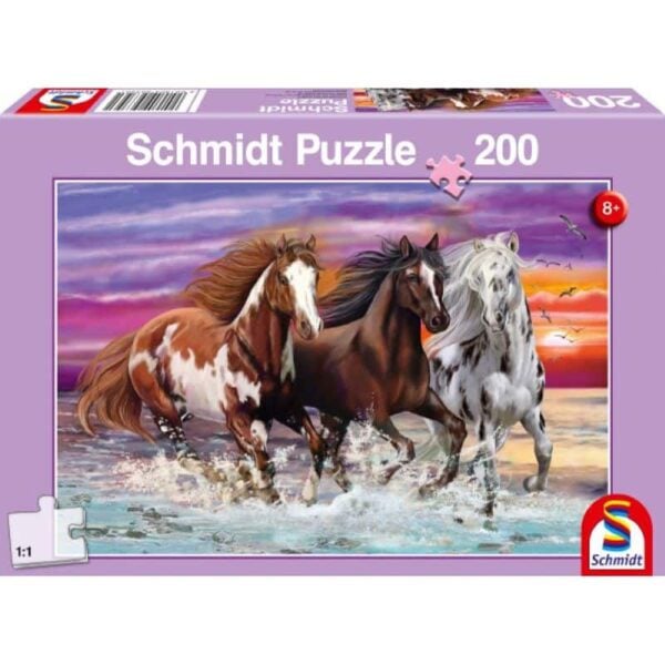 Wildes Pferde-Trio 200 Teile Puzzle Schmidt 56356