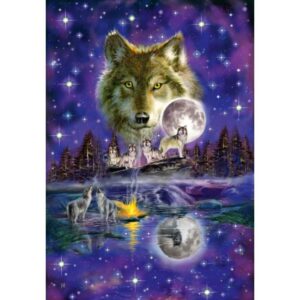 Wolf im Mondlicht 1000 Teile Puzzle Schmidt 58233