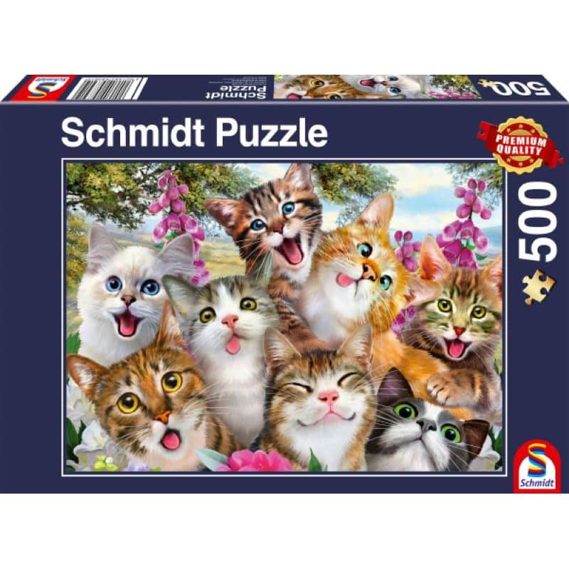 Katzen-Selfie 500 Teile Puzzle Schmidt 58391