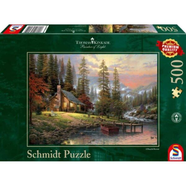 Haus in den Bergen 500 Teile Puzzle Schmidt 58455