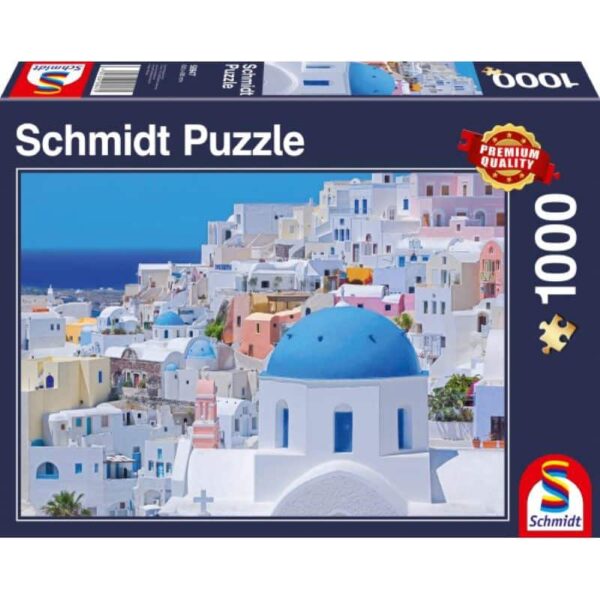 Santorini, Kykladische Inseln 1000 Teile Puzzle Schmidt 58947