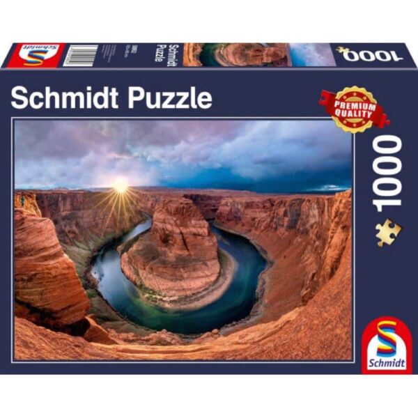 Glen Canyon, Horseshoe Bend am Colorado River 1000 Teile Puzzle 58952