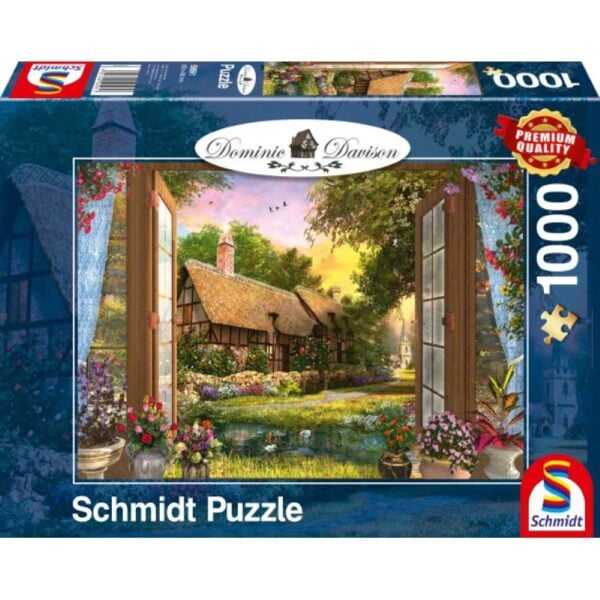 Blick auf das Cottage 1000 Teile Puzzle Schmidt 59591