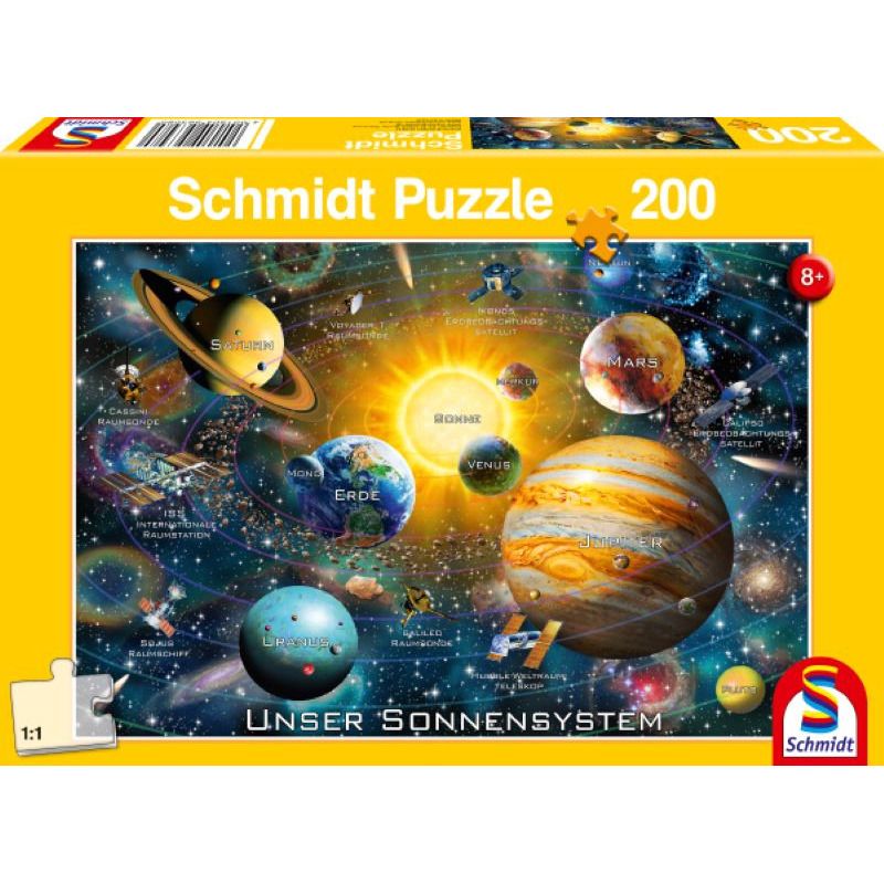 Unser Sonnensystem 200 Teile Puzzle Schmidt 56308