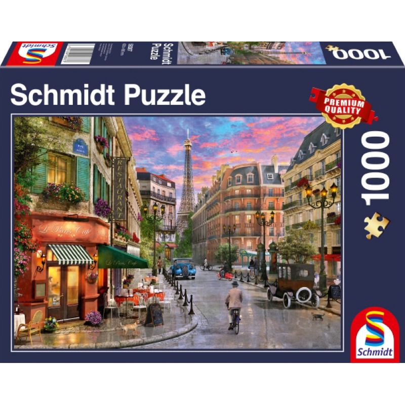 Straße zum Eiffelturm 1000 Teile Puzzle Schmidt 58387
