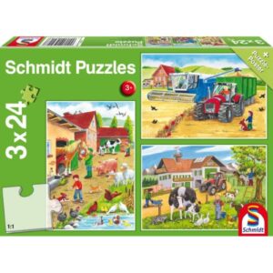 Auf dem Bauernhof 3×24 Teile Puzzle 56216