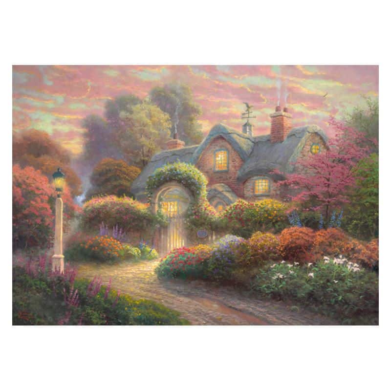 Cottage im Rosengarten 1000 Teile Puzzle Schmidt 59466